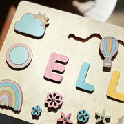 Personalised Wooden Name Puzzle – Pastel Play Edition - image 9