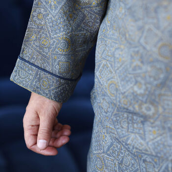 Personalised Men’s Heritage Jacquard Pyjama Set – Pure Cotton - image 4