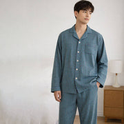 Personalised Men’s Finely Woven Cotton Pyjama Set - image 1
