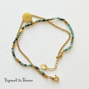 Delicate Charm Layered Bracelet – Gold And Amazonite - image 8