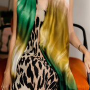 Green Ombré Printed Scarf — Personalised Gift Card And Gift Box Option - image 1