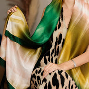 Green Ombré Printed Scarf — Personalised Gift Card And Gift Box Option - image 5