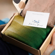 Green Ombré Printed Scarf — Personalised Gift Card And Gift Box Option - image 6