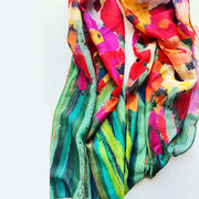 Abstract Colourful Poppy Scarf Gift For Women Birthday Gift For Friend - image 4