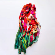 Abstract Colourful Poppy Scarf Gift For Women Birthday Gift For Friend - image 5