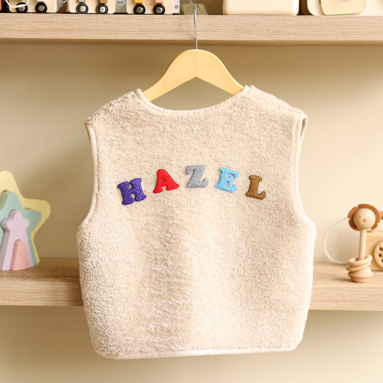 Personalised Baby And Toddler Sherpa Vest