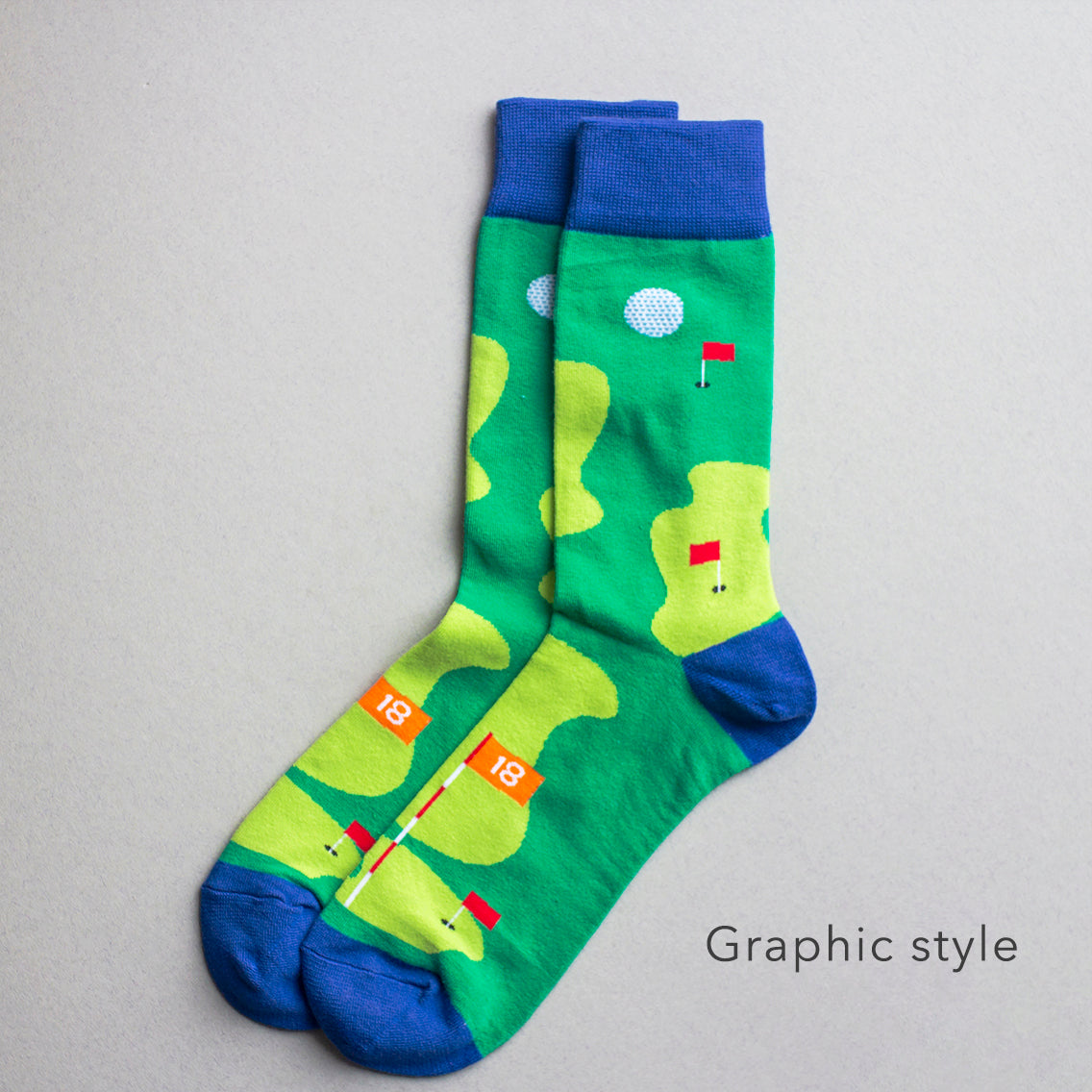 Personalised Men's Golf 2 Pairs of Socks In A Box