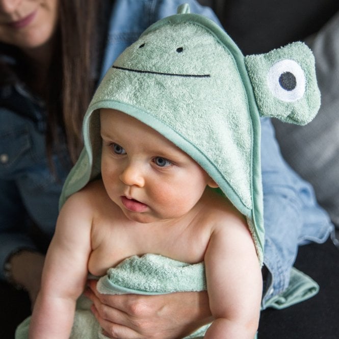 Baby Frog Hooded Cotton Towel