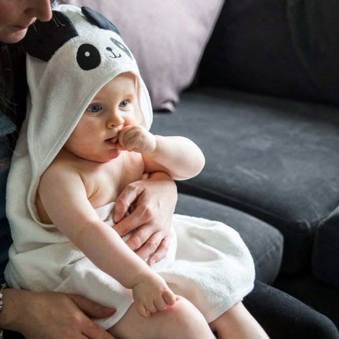 Baby Panda Hooded Cotton Towel