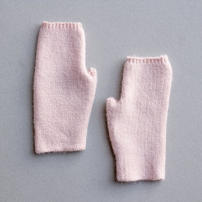 Cosy Knit Plain Colour Fingerless Gloves