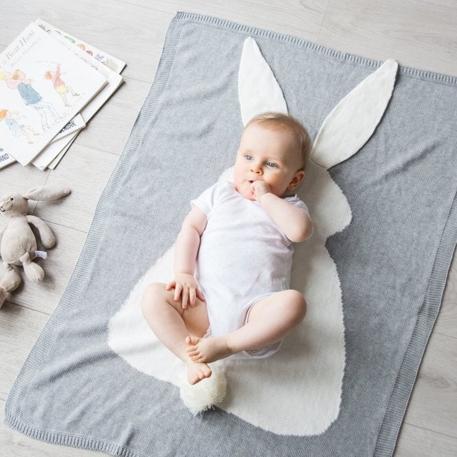 Personalised Bunny Baby Blanket