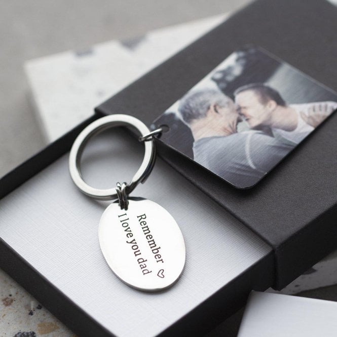 Remember, I Love You Dad Photo Keyring Letterbox Gift