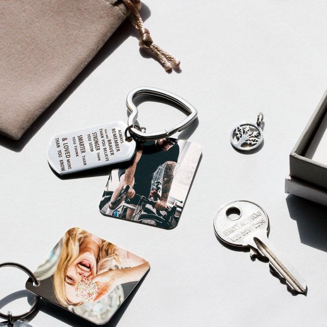 ' Loved More Than You Know' Keyring Photo Plate