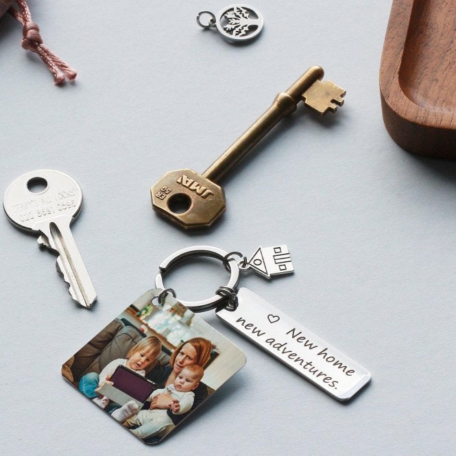 New House Photo Keyring Letterbox Gift
