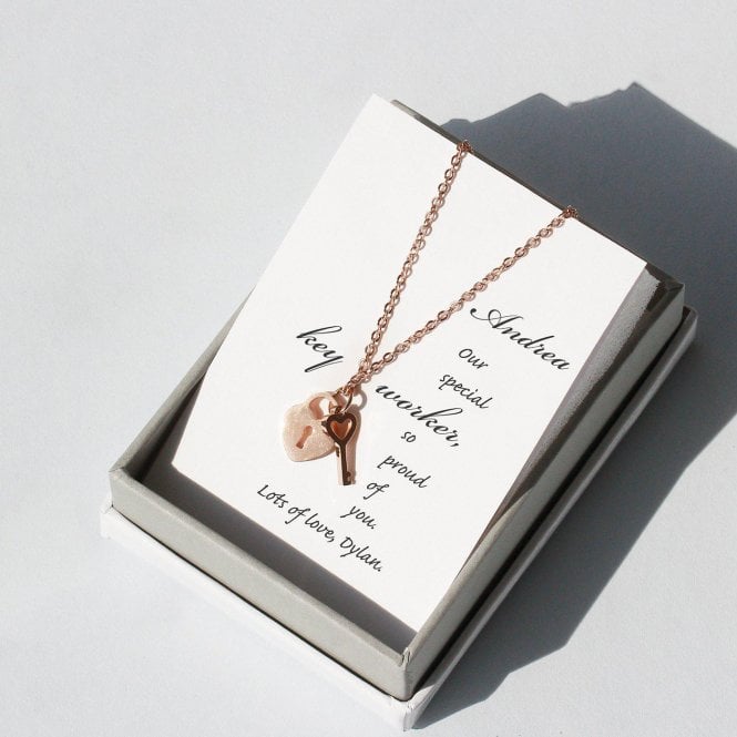 Unlock Your Potential Key Necklace Letterbox Gift