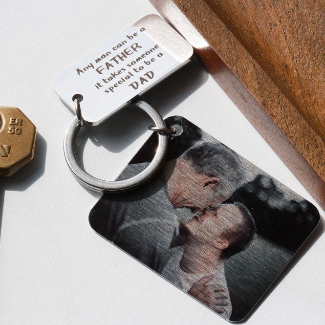 A Special Dad Photo Keyring Letterbox Gift