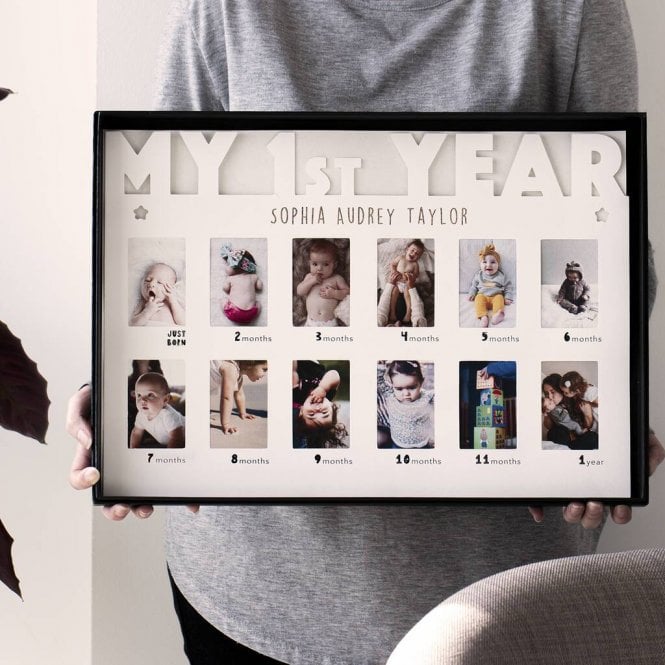 My First Year Photo Wall Hung Layered Print A3
