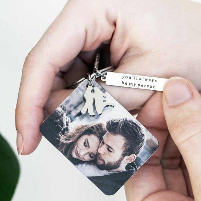 Valentine' s Keepsake Quote Personalised Photo Keyring