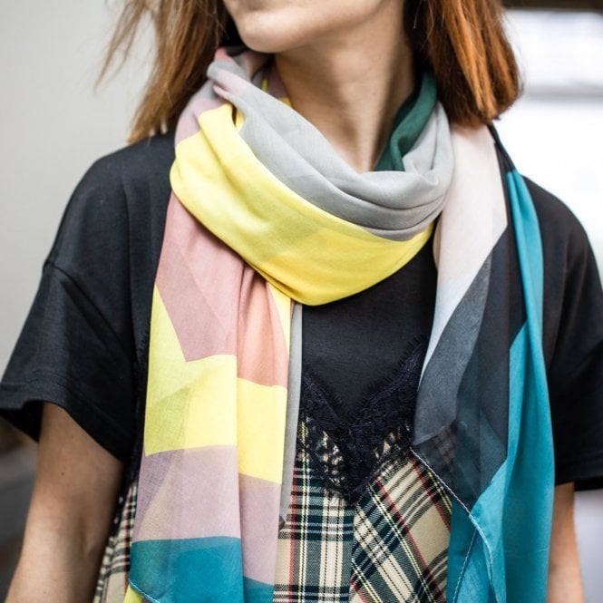 Personalised Abstract Eco Geo Scarf