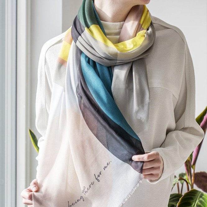 Personalised Abstract Eco Geo Scarf