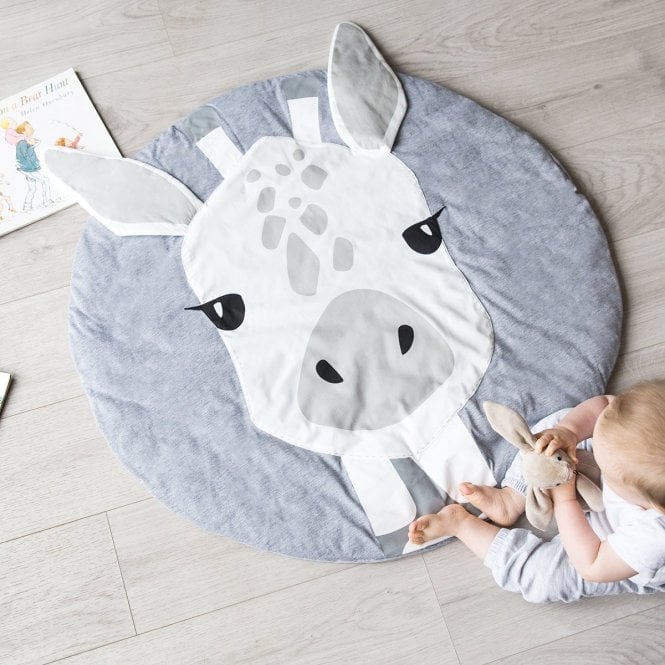 Personalised Animal Faces Baby Play Mat