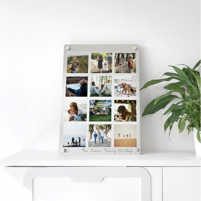 Personalised Family Holiday Metal Photo Collage