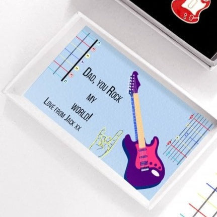 Rock Dad Guitar Cufflinks