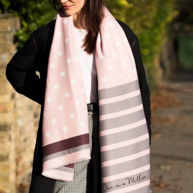 Personalised Spot &amp Stripe Scarf