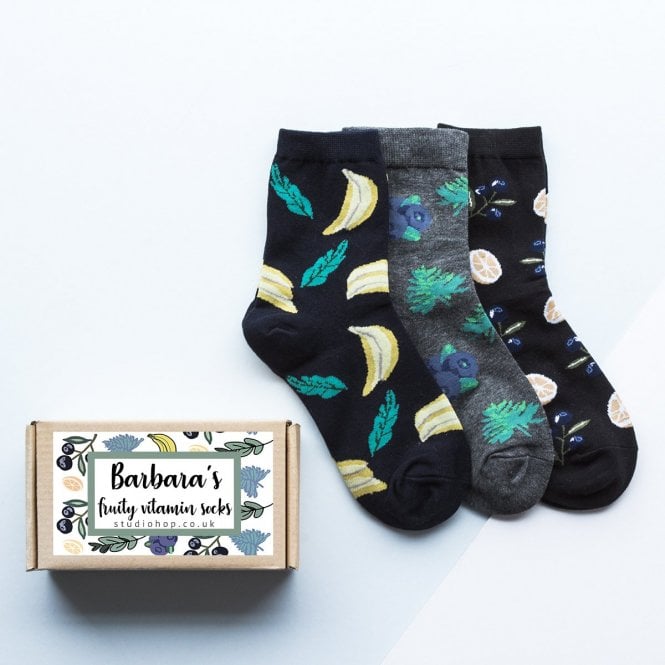 Personalised Fruity Vitamin Socks