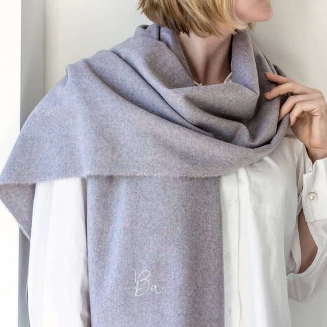 Personalised Brushed Blanket Scarf