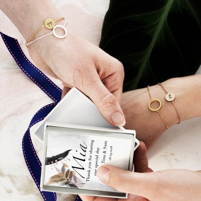 Personalised Bridesmaid' s Bracelet