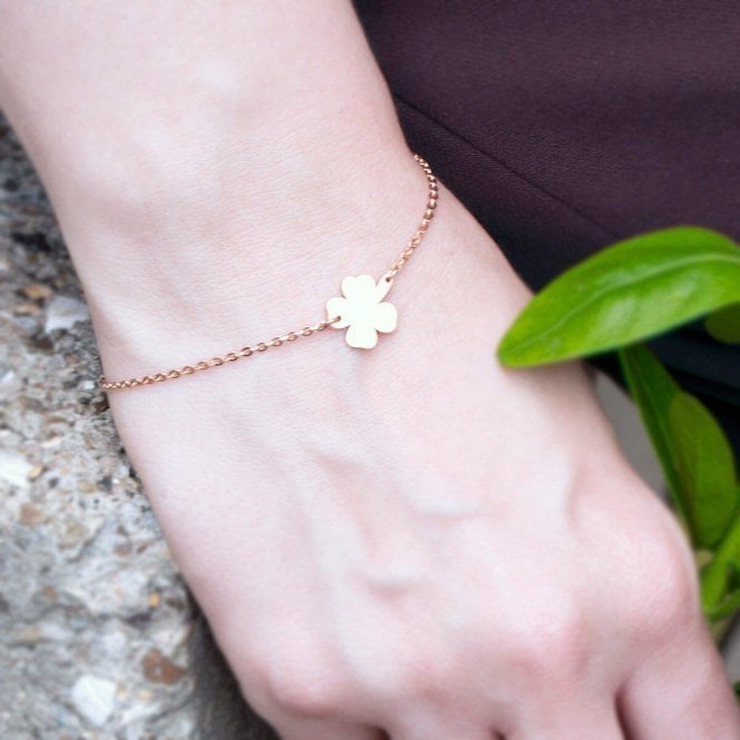 Personalised Lucky Clover Bracelet