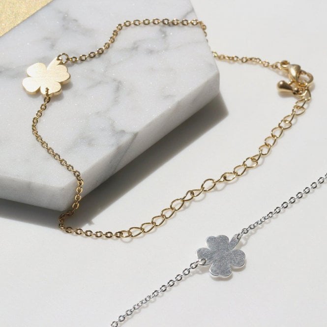 Personalised Lucky Clover Bracelet
