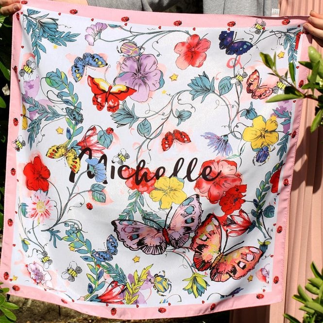 Personalised Name ' Michelle' Silky Scarf