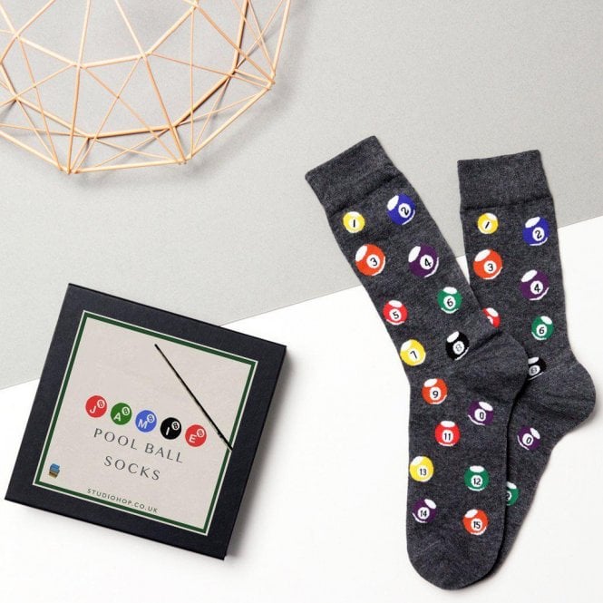 Personalised Pool Ball Socks Gift Box