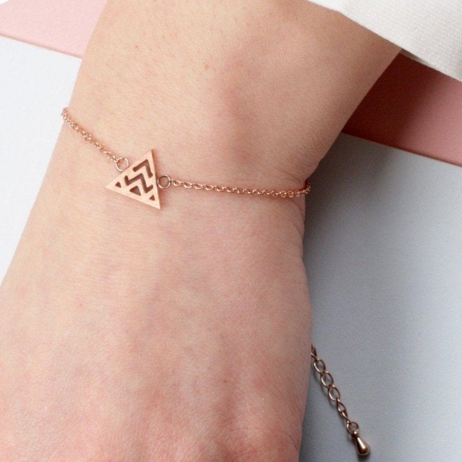 Geometric Triangle Mountain Bracelet