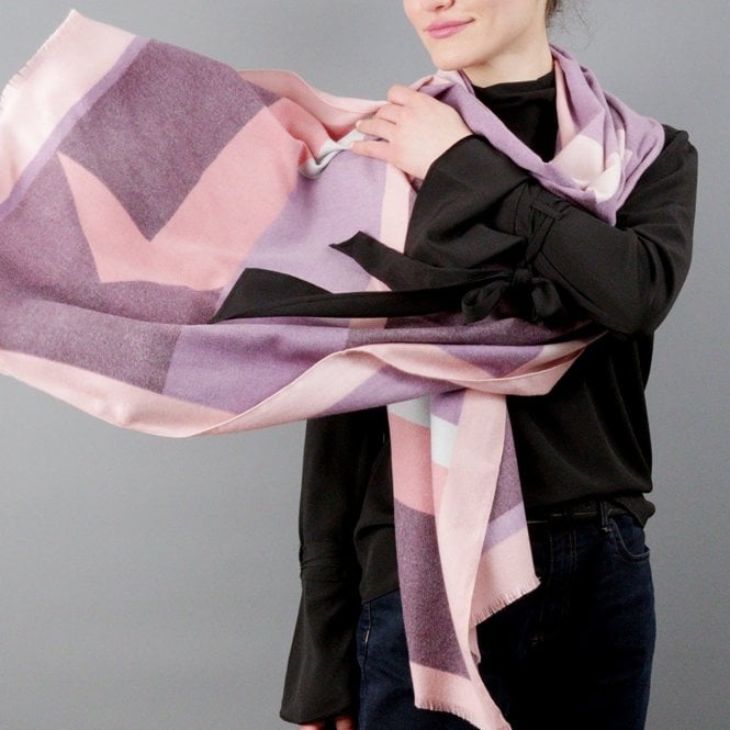 Geometric Cashmere & Modal Scarf