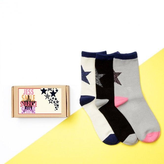 Personalised 'Shine Like A Star' Sock Box