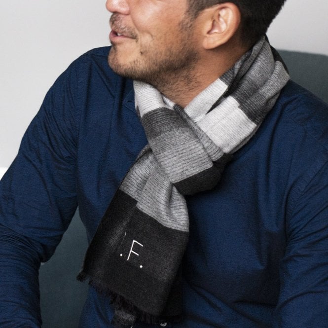 Personalised Men's Cashmere Scarf