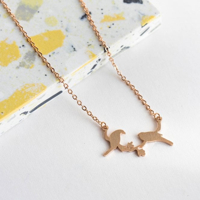 Birds on Branch Necklace