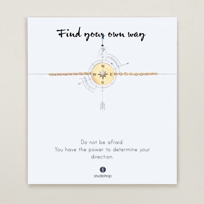 Find Your Way Compass Keepsake Bracelet