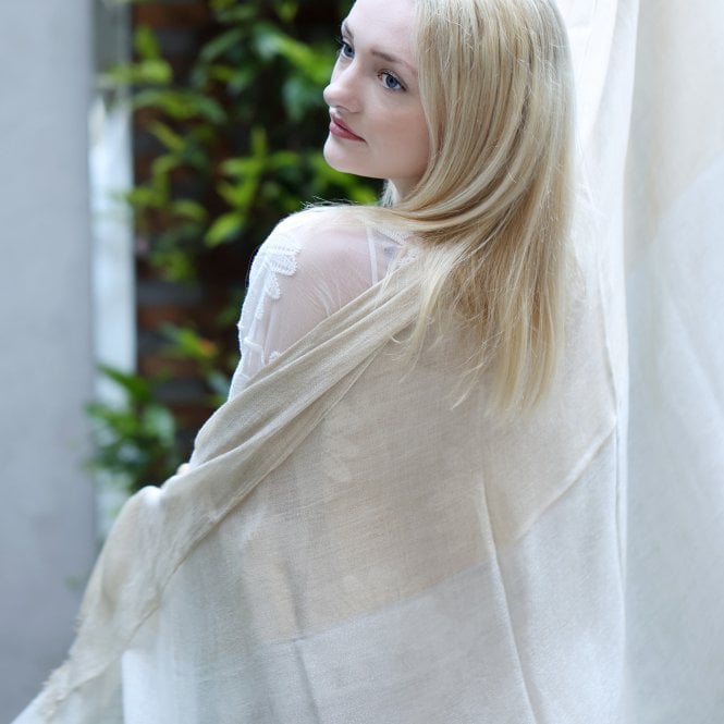 Personalised Shimmering Silk Wedding Scarf