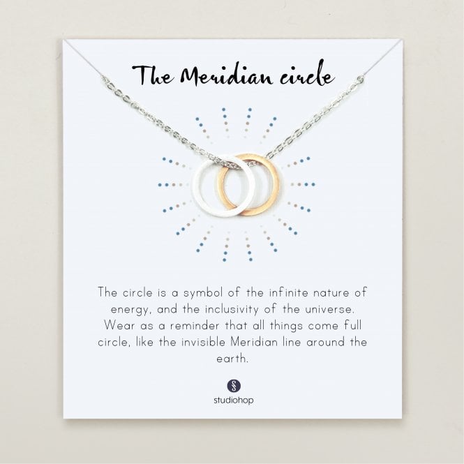 Circle Link Two Tone Necklace