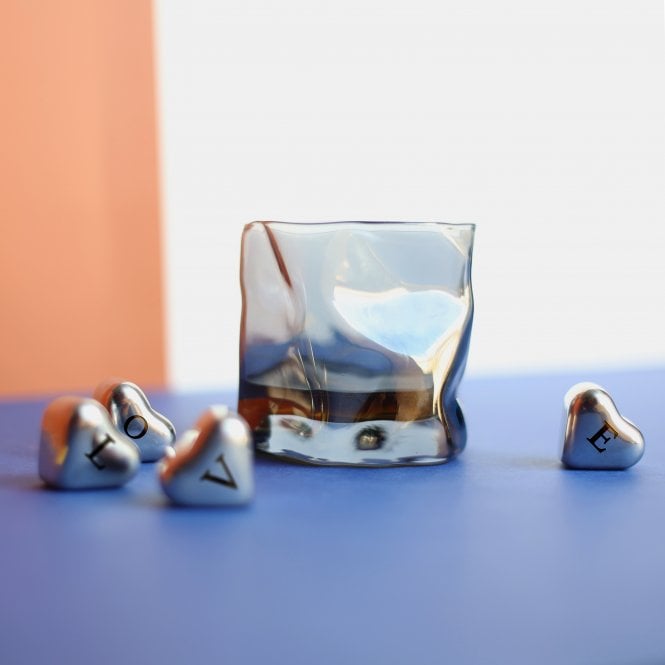 Personalised Tumbler Steel Ice Cubes Gift Box Set