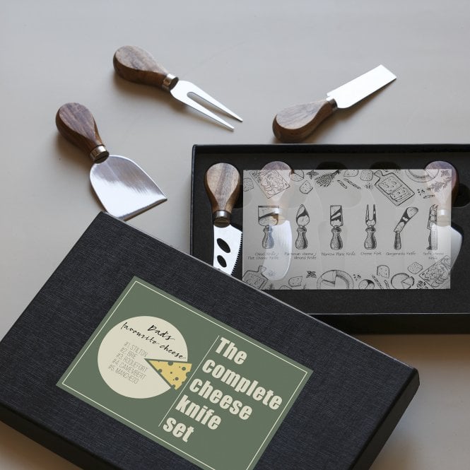 Personalised Favourite Cheese Knife Gift Box Set