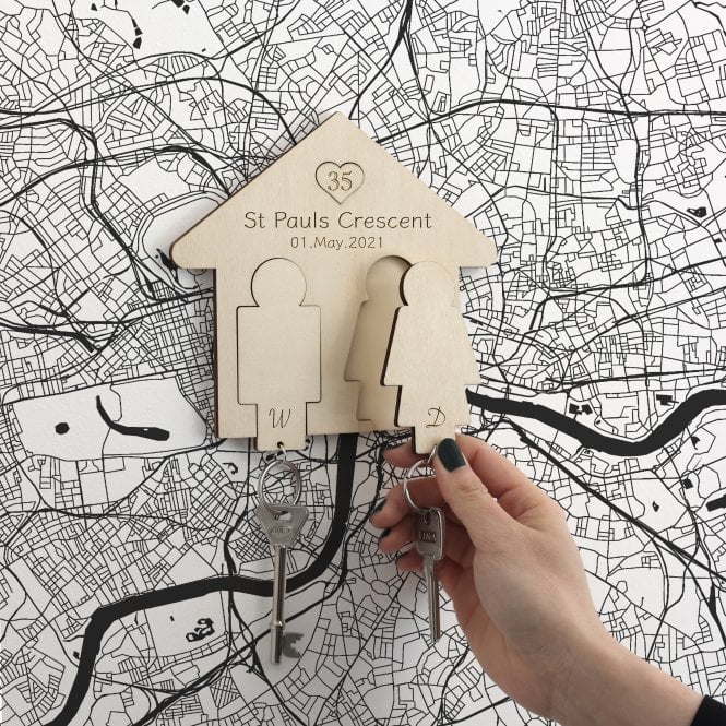 Home Adventure Wooden Key Holder