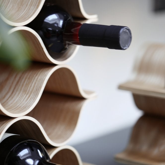 Curved Birch Plywood Wine Rack