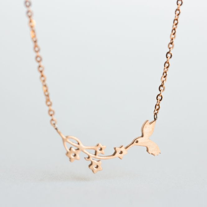 Bird And Flower Necklace