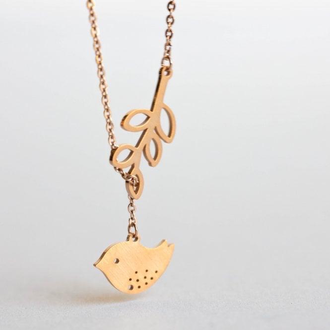 Branch and Bird Necklace