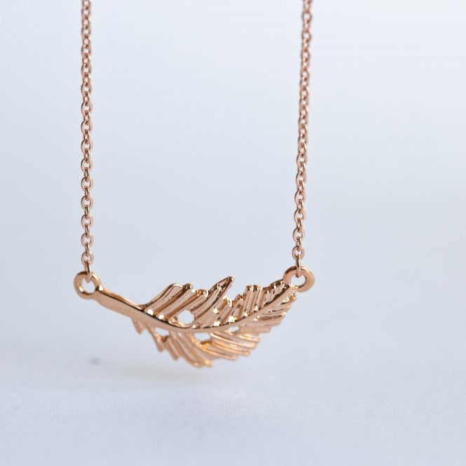 Floating Feather Necklace